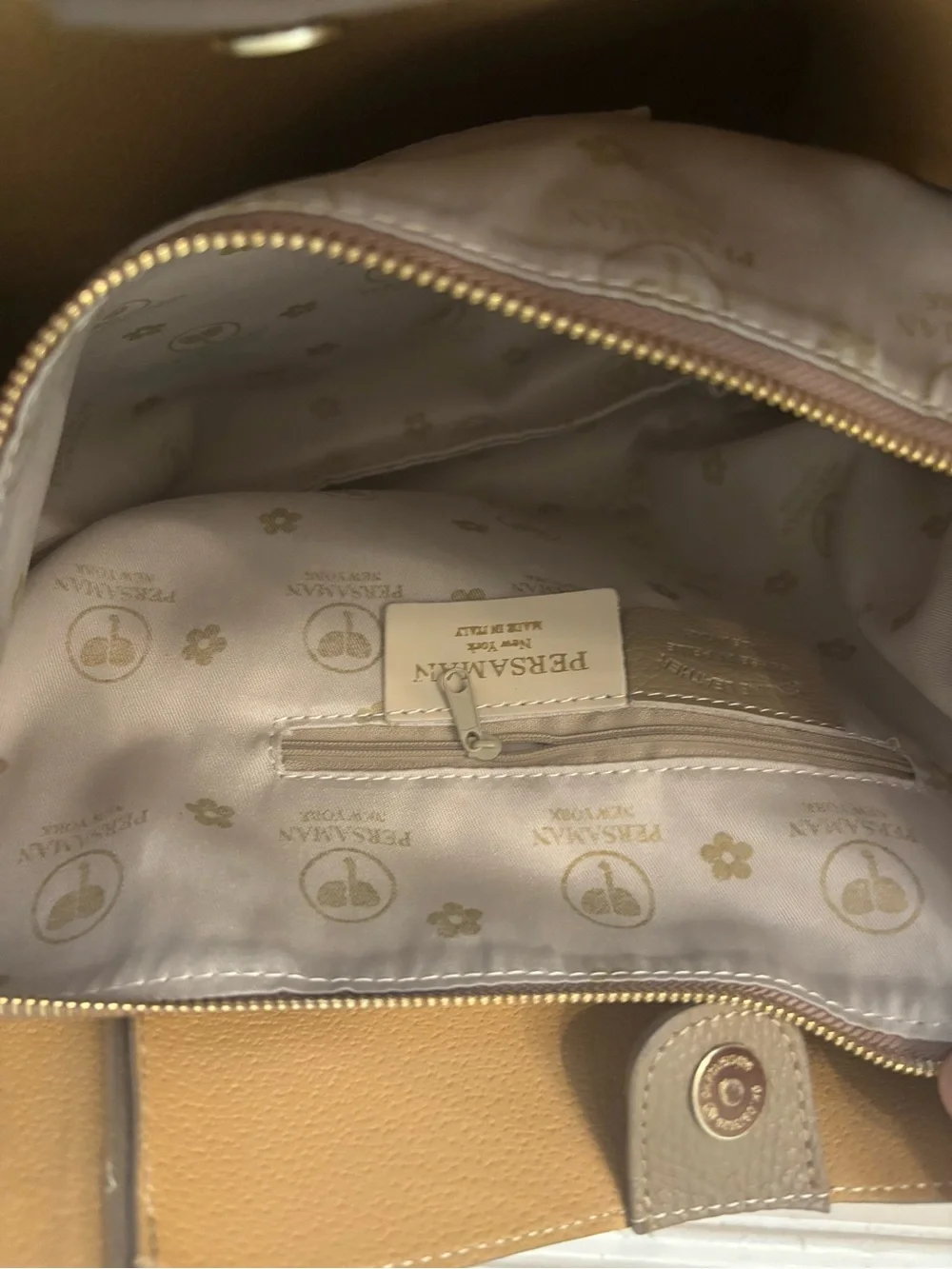 Persaman New York Friva Taupe Tote Handbag brand new never used